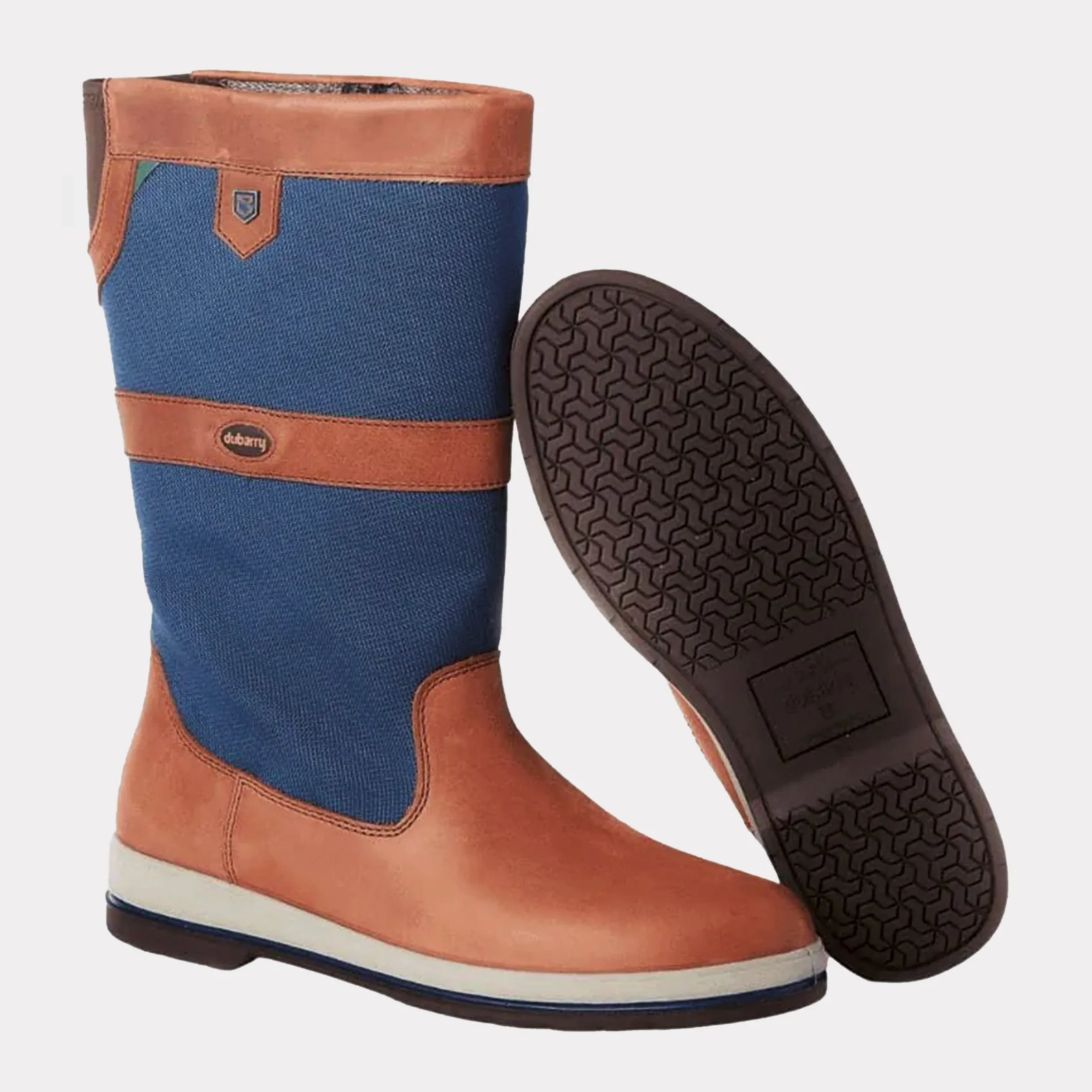 Botes de navegació Dubarry Shamrock per a home – blau marí/marró
