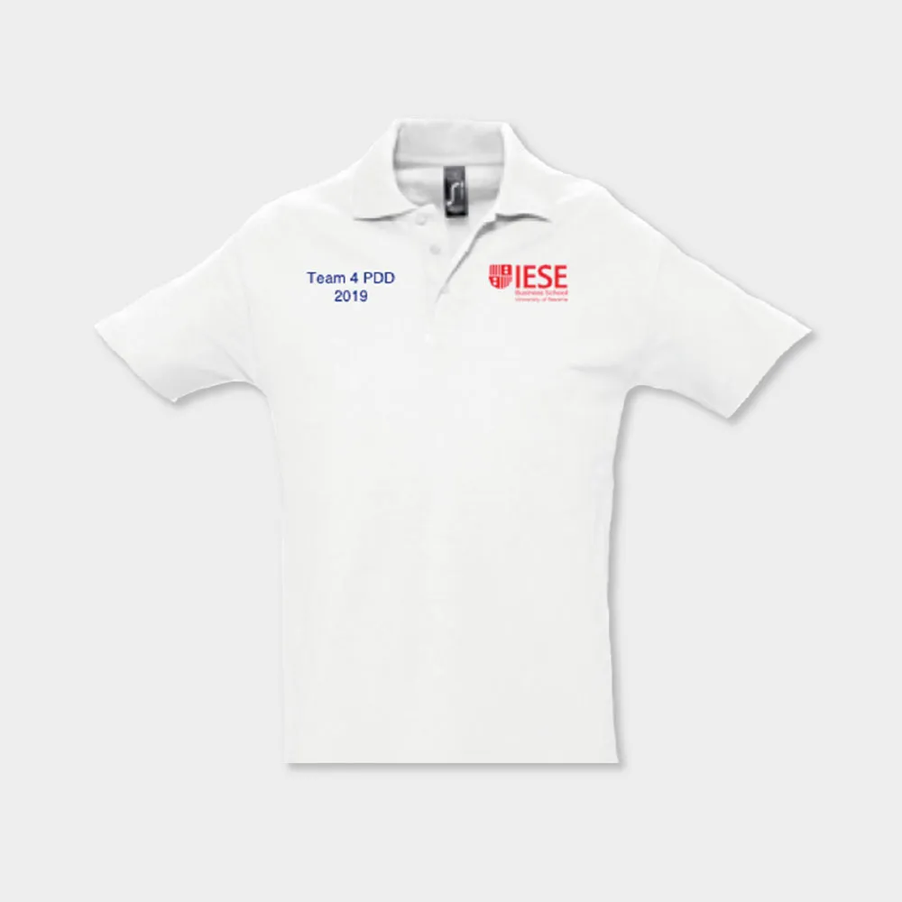 Iese Bussines School Polo Blanc